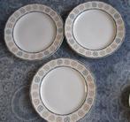 3 zgan gebakschotels van Royal Orchid Stoneware, Overige materialen, Overige typen, Ophalen of Verzenden, Zo goed als nieuw