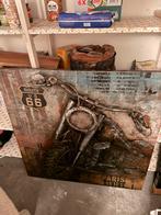 3D metaalschilderij motor route 66 incl. certificaat, Antiek en Kunst, Ophalen