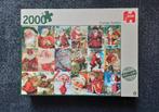 Vintage Santa's 2000 stukjes, Ophalen of Verzenden, Meer dan 1500 stukjes, Zo goed als nieuw, Legpuzzel