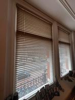 Houten Jaloezieën 50mm - Hoge Plafonds meerdere maten, Ophalen, 100 tot 150 cm, Bruin, 200 cm of meer
