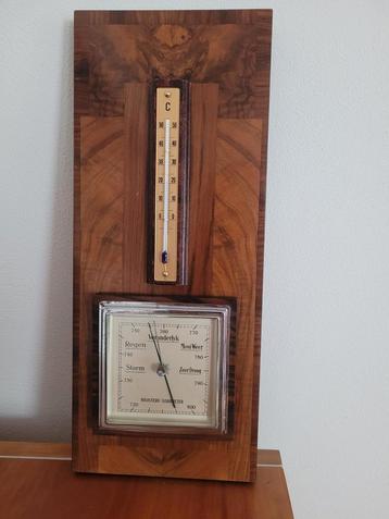 Holosteric Barometer en thermometer wortelnoten fineer jr 30 beschikbaar voor biedingen