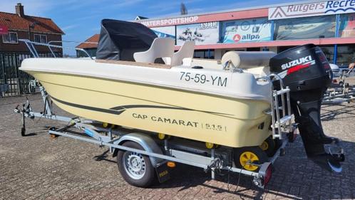 Jeanneau Cap Camarat 515 Style + Suzuki DF 50 + Pega, Watersport en Boten, Vis- en Consoleboten, Zo goed als nieuw, 30 tot 50 pk