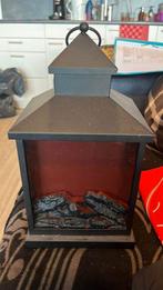 Grundig Haardlamp/ Lantaarn - Metaal - Vuursimulatie led, Ophalen, Zo goed als nieuw