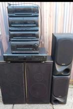 Stereoset met 4 boxen, Audio, Tv en Foto, Luidsprekers, Ophalen, Zo goed als nieuw, Front, Rear of Stereo speakers, Overige merken