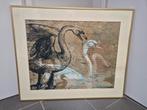 Pieter Alewijns zeefdruk combinatie prent 1993, Antiek en Kunst, Ophalen