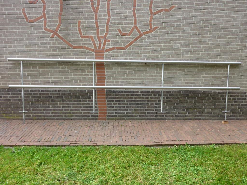 aluminium balustrade hekwerk leuning alu, Tuin en Terras, Tuinhekken en Hekwerk, Ophalen, Zo goed als nieuw, Aluminium, Spijlenhekwerk