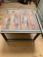 Tafel set keuken salon en bijzettafel, Minder dan 55 cm, Vierkant, Ophalen of Verzenden, Zo goed als nieuw