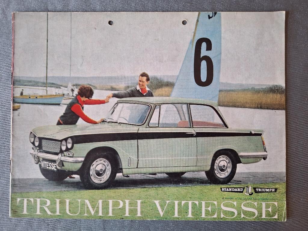 Brochure TRIUMPH VITESSE  - NL, Verzenden, Gelezen, Overige merken