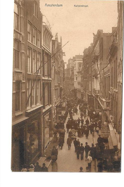 Amsterdam,  Kalverstraat       25, Verzamelen, Ansichtkaarten | Nederland, Ongelopen, Noord-Holland, Voor 1920, Verzenden