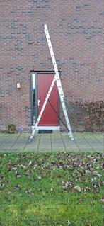Aluminium Ladder - 3x9 Treden, Ophalen, Gebruikt, Ladder, Opvouwbaar of Inschuifbaar
