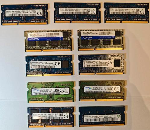 Laptop Ram geheugens DDR3 en DDR4, Computers en Software, RAM geheugen, Zo goed als nieuw, Desktop, DDR3, Ophalen of Verzenden