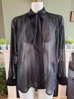 Grace en Mila M 38 40 zwarte transparante blouse 10 euro inc, Maat 38/40 (M), Zo goed als nieuw, Grace en Mila, Zwart