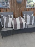 Tuin- en ligstoel kussen met bijpassende tafelkleden, Ophalen of Verzenden, Zo goed als nieuw, Overige materialen