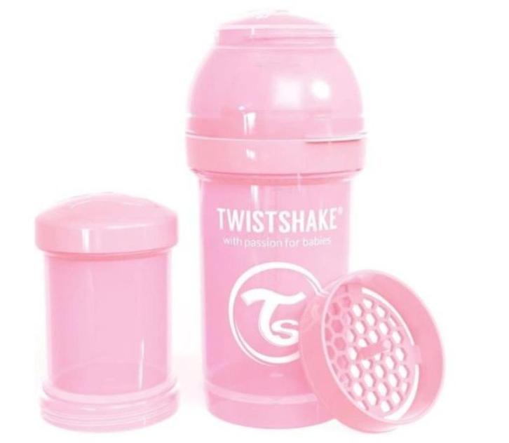 Twistshake Babyfles 180ml Pastel Pink - Aanbieding! - Nieuw!, Kinderen en Baby's, Babyvoeding en Toebehoren, Nieuw, Flessen- of potjesverwarmer