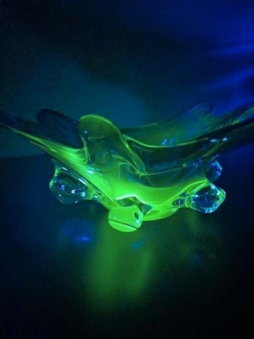 Murano Schaal Koningsblauw. Uraniumglas. Fratteli Tosso . beschikbaar voor biedingen