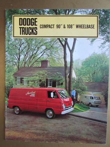 1968 DODGE Compact vans brochure, Engels