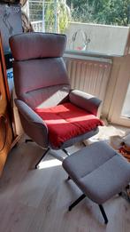 GRATIS Relaxstoel met voetenbank, Huis en Inrichting, Ophalen, Gebruikt, 75 tot 100 cm, Metaal