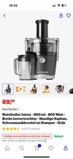 Nutribullet juicer, Witgoed en Apparatuur, Juicers, Ophalen of Verzenden, Nieuw