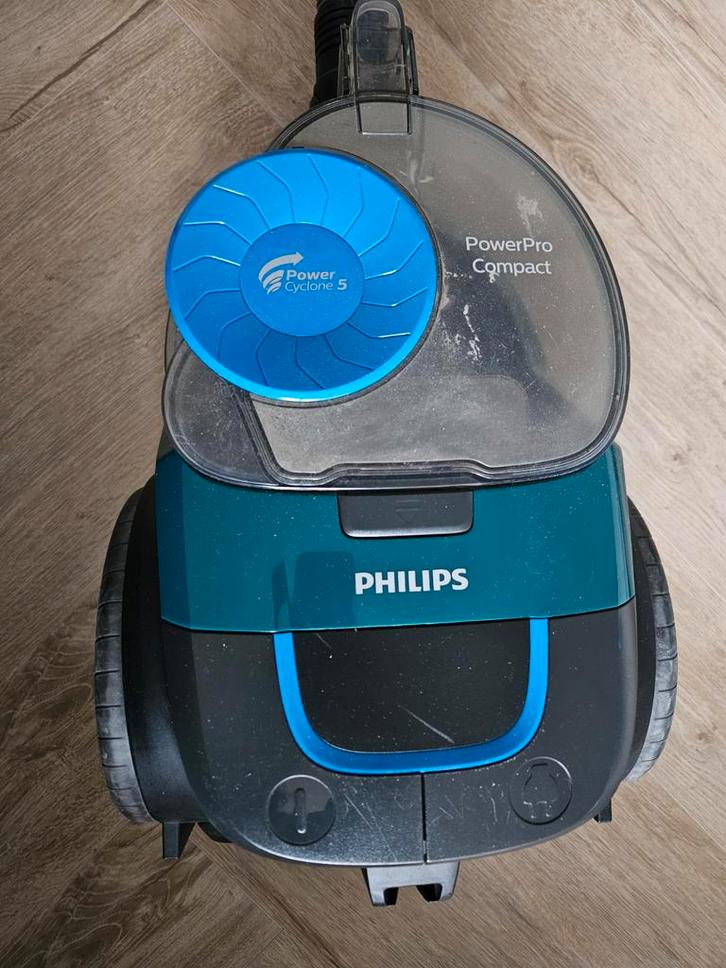 Philips PowerPro Compact Stofzuiger, Witgoed en Apparatuur, Stofzuigers, Gebruikt, Stofzuiger, Minder dan 1200 watt, Reservoir