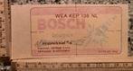 Vintage raam  sticker Bosch Bougies autosticker, Ophalen of Verzenden, Zo goed als nieuw