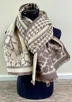 Warme sjaal in het khaki en creme, Ophalen of Verzenden, Nieuw, Sjaal