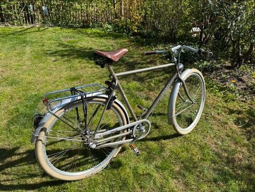 Sparta Vintage herenfiets caféracer, Brooks, groen, Fietsen en Brommers, Fietsen | Heren | Herenfietsen, Gebruikt, Sparta, 57 tot 61 cm