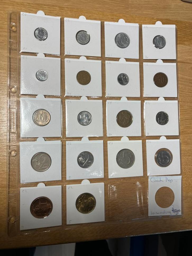 Type verzameling Tsjechie, 18 stuks, Postzegels en Munten, Munten en Bankbiljetten | Verzamelingen, Munten, Buitenland, Ophalen of Verzenden