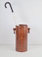 Vintage massief houten paraplubak, Frankrijk 1950 art deco, Huis en Inrichting, Woonaccessoires | Paraplubakken, N, Ophalen of Verzenden
