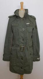 Stoere groene halflange jas met leuke details van Khujo! M, Ophalen of Verzenden, Zo goed als nieuw, Maat 38/40 (M), Groen