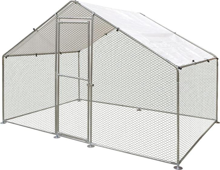 Kippenren / Pluimveeren Doerak Zilver 200, Dieren en Toebehoren, Pluimvee | Toebehoren, Nieuw, Kippenhok of Kippenren, Ophalen of Verzenden