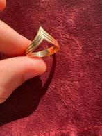 18k tricolor gouden ring, Sieraden, Tassen en Uiterlijk, Ringen, Ophalen of Verzenden, Goud, Dame