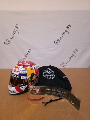Verstappen Dutch GP 2022 NL helm 1:2 + kinspoiler + extra beschikbaar voor biedingen