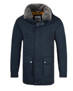 Nette donkerblauwe heren winterjas maat 64 oftewel 4 XL, Kleding | Heren, Blauw, S4 jackets, Overige maten, Ophalen of Verzenden