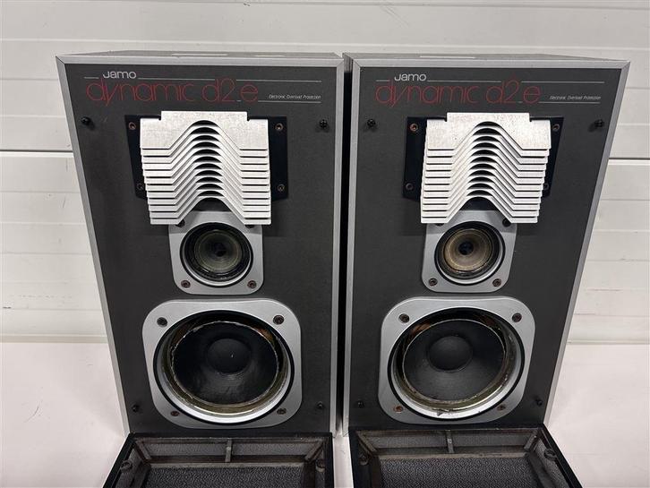 A7003. Jamo Dynamic D2e luidsprekers, Audio, Tv en Foto, Luidsprekers, Gebruikt, Front, Rear of Stereo speakers, 120 watt of meer