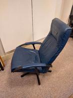 Blauwe relax stoel, fauteuil, Ophalen, Zo goed als nieuw, Blauw, Eén