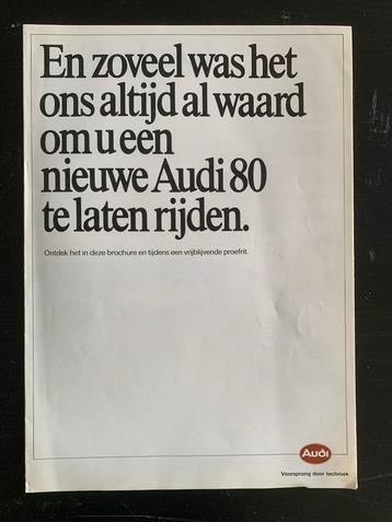 Audi 80 Uitklapfolder - Goede Staat! beschikbaar voor biedingen