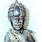Etnografica, Afrika, Brons, Naked warrior, Benin, ca 1800, Antiek en Kunst, Ophalen