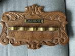 Vintage Houten Pijpenrek met Inscriptie, Ophalen of Verzenden, Overige vormen, 50 tot 100 cm, Minder dan 100 cm