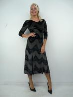 *Abfab Vintage Fluwelen Midi Lengte Jurk 38*, Kleding | Dames, Maat 38/40 (M), Zwart, Ophalen of Verzenden, Zo goed als nieuw