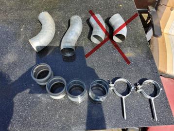 zinken buis 80 mm bochten en overschuif wrong en beugels beschikbaar voor biedingen