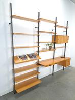 Olof Pira Sweden design modulair wandsysteem met bureau, Huis en Inrichting, Kasten | Wandmeubels, 250 tot 300 cm, Gebruikt, 200 cm of meer