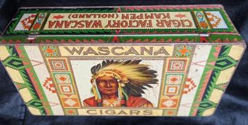 Prachtig WASCANA Sigarenblik INDIAAN Sioux Native American beschikbaar voor biedingen