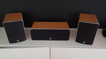 Q-acoustics surround set bruin/zilver in goede werkende staa beschikbaar voor biedingen