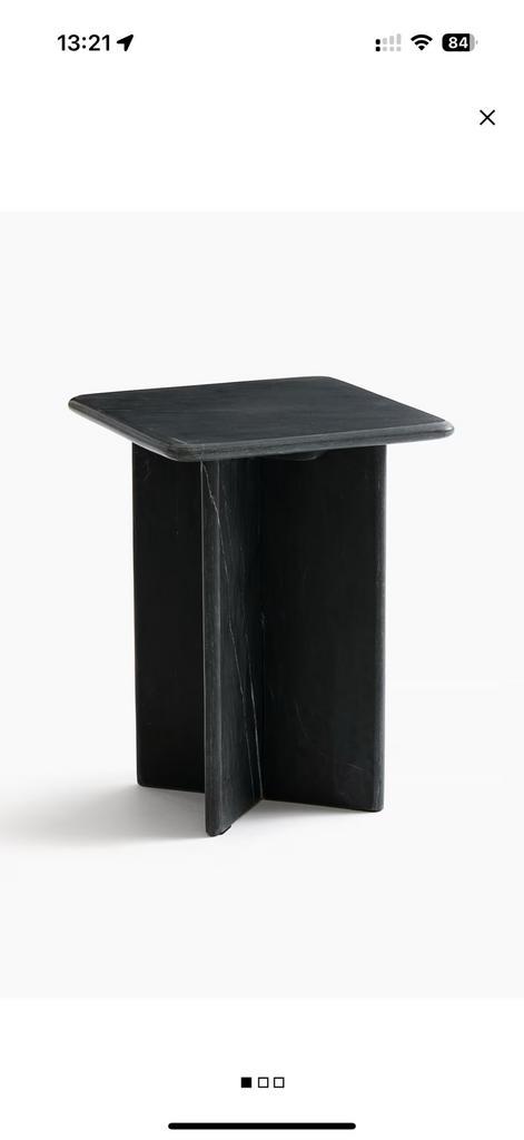 H&M home MARMEREN BIJZETTAFELTJE, Huis en Inrichting, Tafels | Statafels, Zo goed als nieuw, Ophalen of Verzenden