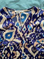 Blouse in 2 kleuren beige/2 kleuren blauw - NUKUS - Maat M, Kleding | Dames, Blouses en Tunieken, Ophalen of Verzenden, Zo goed als nieuw