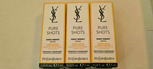 YSL pure shots night reboot serum 3x7ml=21ml, Sieraden, Tassen en Uiterlijk, Uiterlijk | Gezichtsverzorging, Nieuw, Verzorging