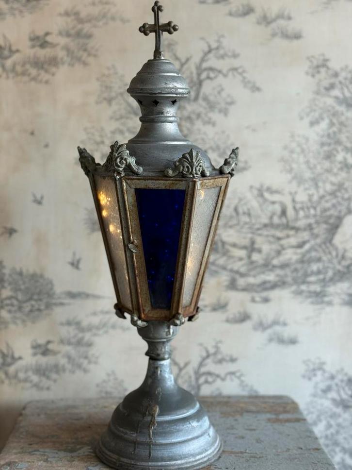 Antieke Franse Processielantaarn, Antiek en Kunst, Antiek | Woonaccessoires, Ophalen of Verzenden