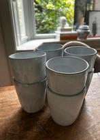 Tine K witte handgemaakte mokken, Huis en Inrichting, Keuken | Servies, Ophalen of Verzenden, Zo goed als nieuw, Overige stijlen