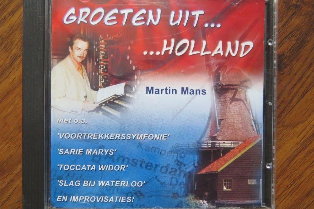 Cd orgel: Groeten uit Holland, Martin Mans, Ophalen of Verzenden, Nieuw in verpakking, Gospel