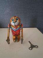 Blikken speelgoed aap bewegend op schaatsen tw 48, Antiek en Kunst, Antiek | Speelgoed, Ophalen of Verzenden